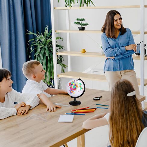 Alipis Diy Blank Globe Coloring Model, Erasable Interactive Globe for Kids, Desktop Prop for Geography Learning And Decoration, Portable Unpainted Ornament, 5. 57 Inch in Saudi Arabia
