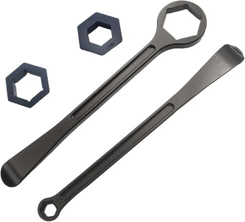 Motorcycle Tyre Iron Tool Kit Raceline Levers Hex Wrench Spanner Head Tire Change 10mm 13mm 32mm 27mm 22mm 0.87'' 1.06''0.51''0.39'' 1.26'' For EXC SX XC EXCF Dirt Pit Bike (Black) in Saudi Arabia