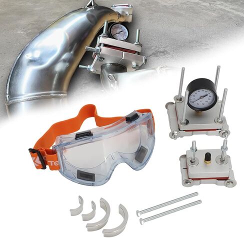 طقم إصلاح دنت أنبوب العادم مع نظارات أمان، مناسب للدراجة النارية 125 150 200 250 300 cc ثنائية الأشواط، مقياس أمان 100 رطل لكل بوصة مربعة in Saudi Arabia