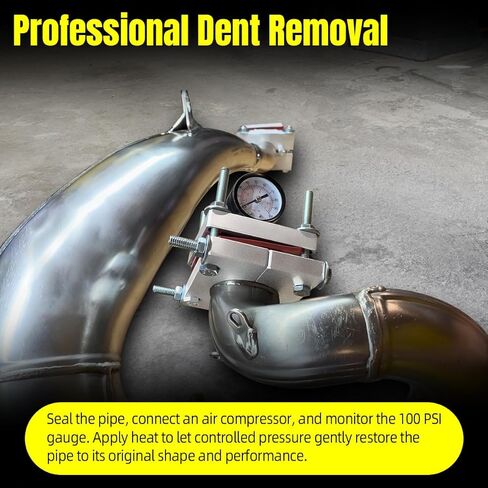 طقم إصلاح دنت أنبوب العادم مع نظارات أمان، مناسب للدراجة النارية 125 150 200 250 300 cc ثنائية الأشواط، مقياس أمان 100 رطل لكل بوصة مربعة in Saudi Arabia