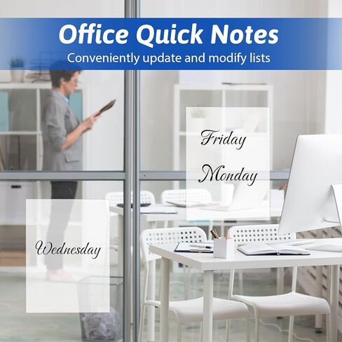 Clear Dry Erase Board Sticker Paper, 10 Sheets of A4 Clear Removable Dry Erase Sheets Paper Transparent White Boards Sticker for Wall/Desk/Refrigerator/Door/Locker/Home/Office/Classroom in Saudi Arabia