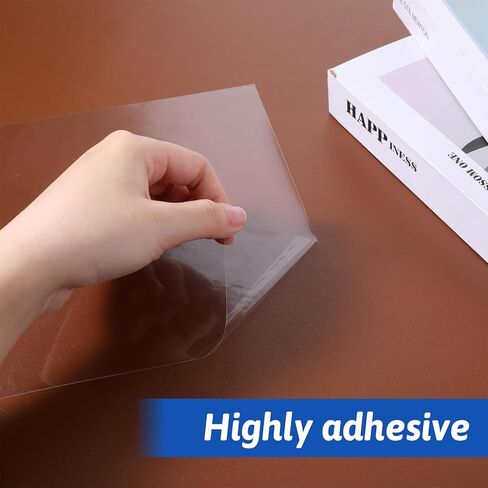 Clear Dry Erase Board Sticker Paper, 10 Sheets of A4 Clear Removable Dry Erase Sheets Paper Transparent White Boards Sticker for Wall/Desk/Refrigerator/Door/Locker/Home/Office/Classroom in Saudi Arabia