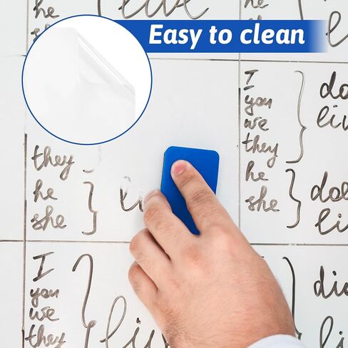 Clear Dry Erase Board Sticker Paper, 10 Sheets of A4 Clear Removable Dry Erase Sheets Paper Transparent White Boards Sticker for Wall/Desk/Refrigerator/Door/Locker/Home/Office/Classroom in Saudi Arabia