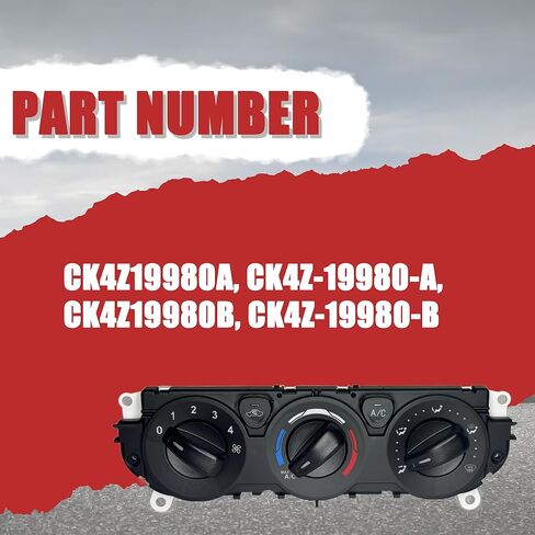 وحدة التحكم في المناخ AC متوافقة مع Ford Transit 150 250 350 350HD 2015-2019، لوحة التحكم HVAC، وحدة تبديل سخان التيار المتردد تحل محل CK4Z-19980-A CK4Z-19980-B in Kuwait