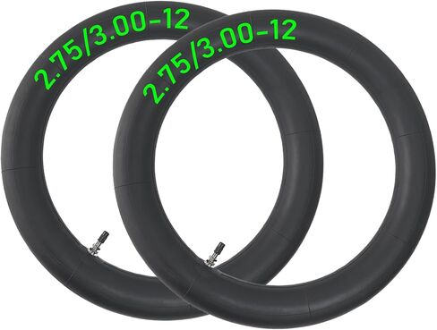 2-Pcs 2.75/3.00-12 Inner Tube 2.75-12 3.00-12 Dirt Bike Tube 80/100-12 Replacement Inner Tube Straight Valve Stem in Kuwait