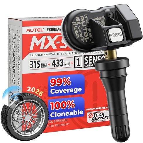 Autel MX-Sensor 2-in-1 315MHz 433MHz Dual Frequency TPMS Press-in Sensor, OE-Level Universal Programmable Tire Pressure Monitoring Sensor Rubber Valve, Works with TS508 TS408 MK808S-TS MS906 PRO-TS in Saudi Arabia