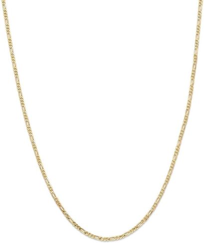 IceCarats 14K Solid Yellow Gold 2.25mm Figaro Link Chain Necklace 20 inch in Saudi Arabia
