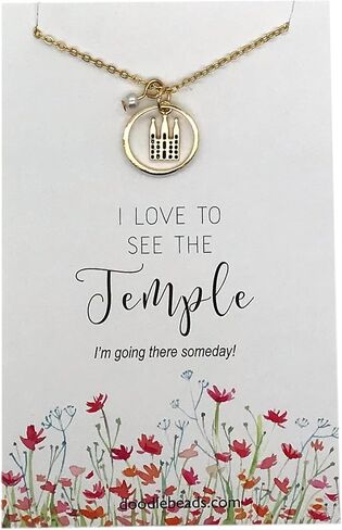 قلادة معبد من خرز دودل باللون الذهبي، مجوهرات المعبد، أحب رؤية المعبد بسلسلة مقاس 16 بوصة - 18 بوصة in Kuwait