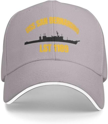 USS San Bernardino Lst 1189 Flag Baseball Caps-Denim Hats Cowboy Knit hat Fisherman's hat in Saudi Arabia