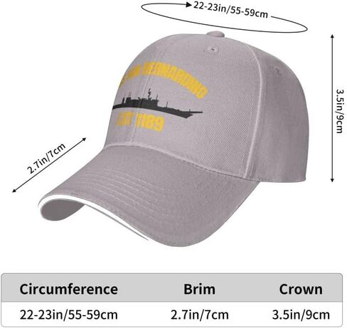 USS San Bernardino Lst 1189 Flag Baseball Caps-Denim Hats Cowboy Knit hat Fisherman's hat in Saudi Arabia