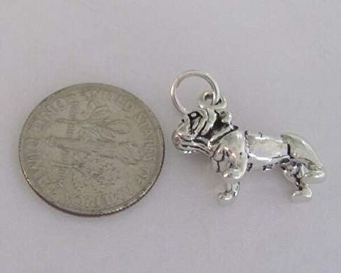 متجر جويل حلية من الفضة الإسترليني عيار 925 ثلاثية الأبعاد على شكل كلب بولدوج من متجر جويل in Kuwait