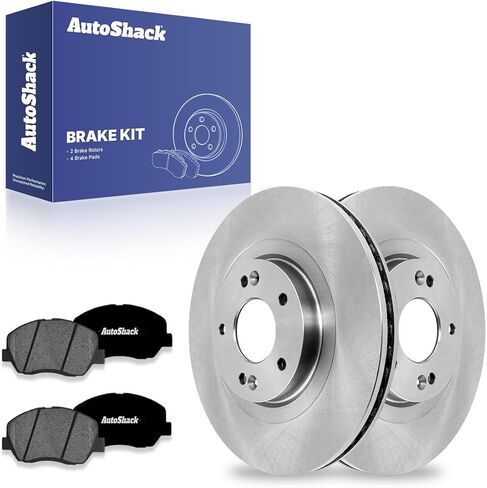 AutoShack Front Vented Coated Brake Rotors + Premium Ceramic Pads 6-PC Brake Kit Replacement for 2013-2016 Hyundai Santa Fe 2013-2016 Hyundai Santa Fe XL ArmorStop 12.6" (320 mm) in Saudi Arabia