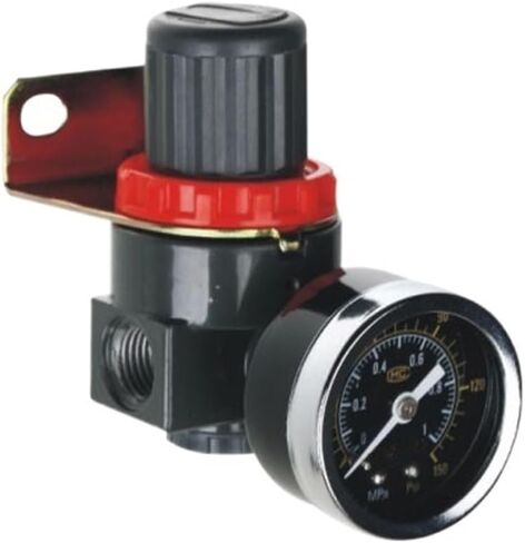 AR2000 BR2000 1/4 3/8 1/2 Air Regulator 0.05~0.85 Mpa Air Treatment Unit FRL Parts with Gauge(BR4000 B Type G1-2,1PC) in Saudi Arabia