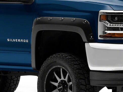Redrock 4x4 Pocket Style Fender Flares Compatible with 14-18 Silverado 1500 w/ 5.80-Foot Short Box in Saudi Arabia