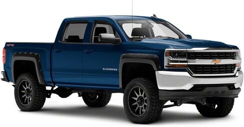 Redrock 4x4 Pocket Style Fender Flares Compatible with 14-18 Silverado 1500 w/ 5.80-Foot Short Box in Saudi Arabia