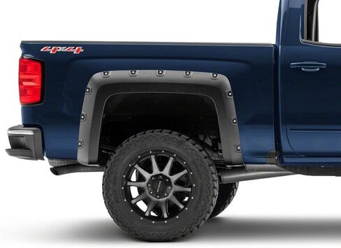 Redrock 4x4 Pocket Style Fender Flares Compatible with 14-18 Silverado 1500 w/ 5.80-Foot Short Box in Saudi Arabia