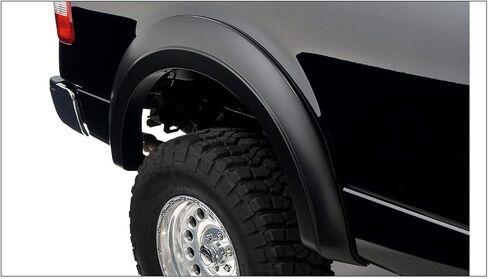 Bushwacker Extend-A-Fender Extended Rear Fender Flares | 2-Piece Set, Black, Smooth Finish | 20052-02 | Fits 2004-2008 Ford F-150 Styleside in Saudi Arabia