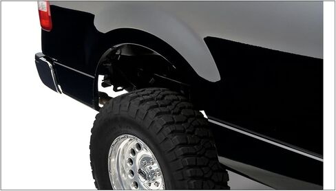 Bushwacker Extend-A-Fender Extended Rear Fender Flares | 2-Piece Set, Black, Smooth Finish | 20052-02 | Fits 2004-2008 Ford F-150 Styleside in Saudi Arabia