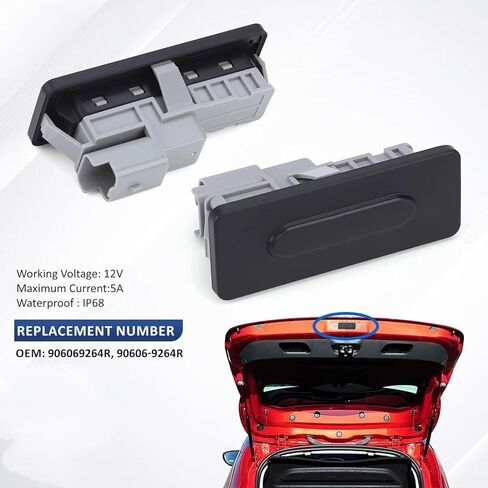 Tailgate Handle Button Compatible with Megane IV Hatchback for Scenic IV for Talisman 2016-2025 Car Tailgate Release Switch Rear Trunk Lid Boot Button 90606-9264R in Saudi Arabia