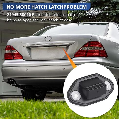 Tailgate Handle Button Compatible with Lexus for ES350 2007-2012 for LS430 2003-2006 Car Tailgate Rear Trunk Lid Release Switch Button Black 84945-50010 in Saudi Arabia