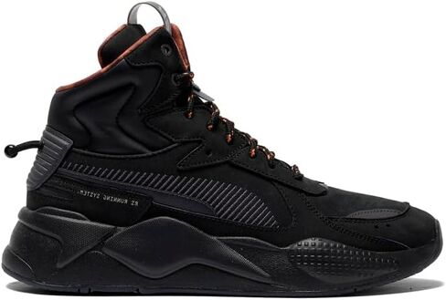 PUMA Mens Rs-X Mid Black Ice Lace Up Sneakers Shoes Casual - Black in Saudi Arabia