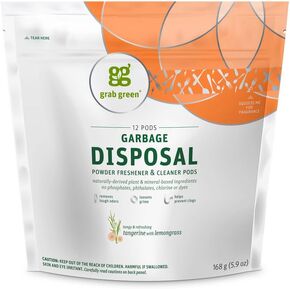 جراب منظف معطر للتخلص من القمامة باللون الأخضر - اليوسفي مع عشبة الليمون، أبيض in Kuwait