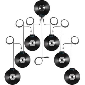 طقم ميكروفون WordForum USB مزود بسبعة (7) ميكروفونات بنطاق 360 درجة للمؤتمرات: واحد (1) مجهز بمنفذ USB، وستة (6) 3.5 ملم مجهز لسلسلة ديزي in Kuwait