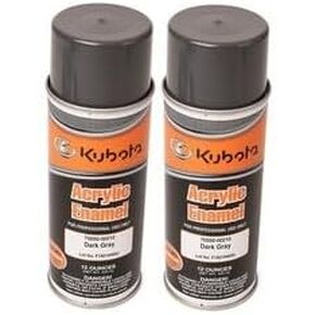 R&L Supply 2PK أصلي OEM Kubota رمادي داكن لمسات طلاء رذاذ المينا 70000-00210 in Kuwait
