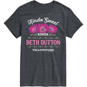 HYBRID APPAREL - Yellowstone - Kinda Sweet Kinda Beth Dutton - تي شيرت برسومات للرجال بأكمام قصيرة in Kuwait