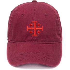 Embroidery Hat Cotton Embroidered Casual Men's Baseball Cap Cross God Jesus Christian in Saudi Arabia