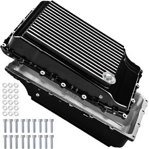 328053210 وعاء زيت ناقل الحركة من الألومنيوم المصبوب عالي التحمل متوافق مع Ford F150 F-150 Ranger Mustang 2017 2018 2019 2020 2021 2022 2023 2024 2025 مجهز بنقل 10R80 in Kuwait