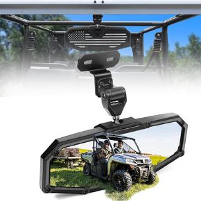Rear View Mirror, UTV Mirror Dual Compatible with CFMOTO UFORCE 1000/1000 XL & Polaris Ranger 500 570 900 XP 1000 XP/Crew 2017-2025, Adjustable Detachable Bracket System, Patent-Pending Flag Design in Kuwait