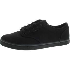 Vans Women's Atwood Low Top Sneaker, (Canvas) Black/White, 11 in Saudi Arabia