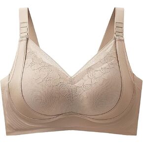 Bras for Seniors,Lace Seamless Breathable,Full Coverage Comfort Daily Bras in Kuwait