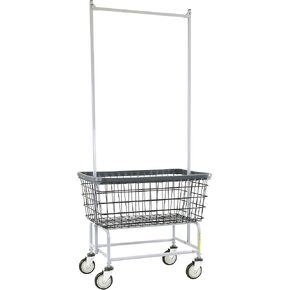 عربة غسيل سلكية R&B Wire™ 200F56/D7، 4.5 بوشل مع حامل عمود مزدوج، Dura-Seven™، ضمان عدم الصدأ لمدة سبع سنوات، صنع في الولايات المتحدة الأمريكية in Kuwait