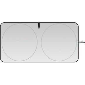 مظلة الزجاج الأمامي للسيارة - تحجب الحرارة والأشعة فوق البنفسجية، نسيج عالي الجودة، مناسب للتعديل للسيارات وسيارات الدفع الرباعي والشاحنات in Kuwait