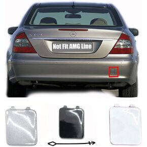 غطاء السحب الخلفي لـ 03-09 Mercedes-Benz E-Class W211 AMG Line Fit E200 E220 E240 E280 E320 E420 E430 E500 E550 E55 E63 2003 2004 2005 2006 2007 2008 2009 غطاء العين باللون الأسود in Kuwait
