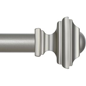 قطعتان من قضبان الستائر السوداء مقاس 48 إلى 84 بوصة (4-7 أقدام)، مجموعة قضبان ستائر مزخرفة بقطر 3/4 بوصة مع نهايات مربعة، الحجم: 36 بوصة - 88 بوصة، أسود غير لامع in Kuwait