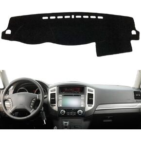 Flannel Dashboard Dash Cover Nonslip Car Dash Board Mat Compatible with Mitsubishi Pajero Montero Limited Shogun 2006-2019 V80 V87 V93 V97 in Saudi Arabia