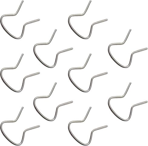 10 PCS Car Window Crank Handle Retainer Clips, Metal Retaining Clips Assortment, Door Window/Glass Lifter Crank Handle Spring Clip, Universal for Most Cars (Silver) in Saudi Arabia