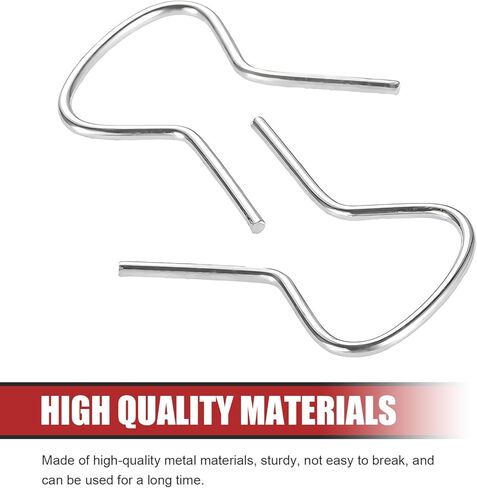 10 PCS Car Window Crank Handle Retainer Clips, Metal Retaining Clips Assortment, Door Window/Glass Lifter Crank Handle Spring Clip, Universal for Most Cars (Silver) in Saudi Arabia
