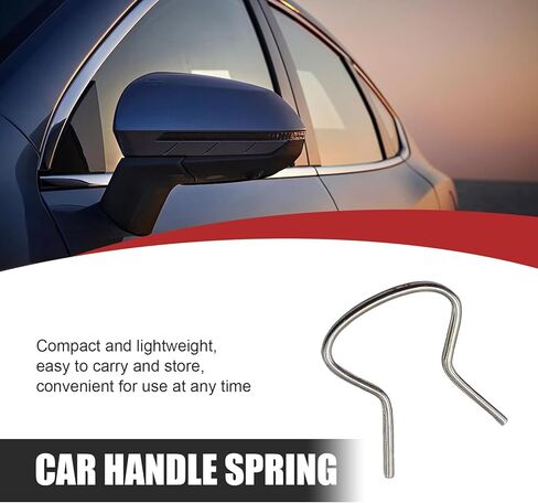 10 PCS Car Window Crank Handle Retainer Clips, Metal Retaining Clips Assortment, Door Window/Glass Lifter Crank Handle Spring Clip, Universal for Most Cars (Silver) in Saudi Arabia