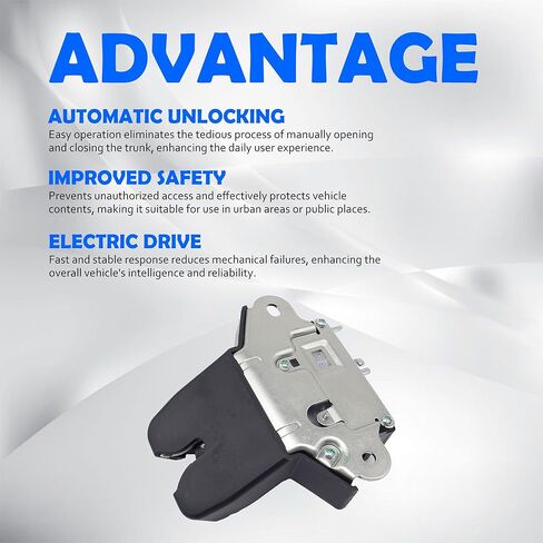 مشغل قفل مزلاج الباب الخلفي من HiSport - متوافق مع Hyundai Elantra 2015 2016 2017 2018 2019 2020 يستبدل 81230-F2010 81230F2010 in Kuwait