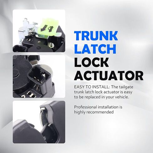 مشغل قفل مزلاج الباب الخلفي من HiSport - متوافق مع Hyundai Elantra 2015 2016 2017 2018 2019 2020 يستبدل 81230-F2010 81230F2010 in Kuwait