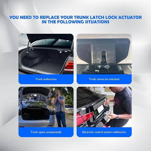 مشغل قفل مزلاج الباب الخلفي من HiSport - متوافق مع Hyundai Elantra 2015 2016 2017 2018 2019 2020 يستبدل 81230-F2010 81230F2010 in Kuwait