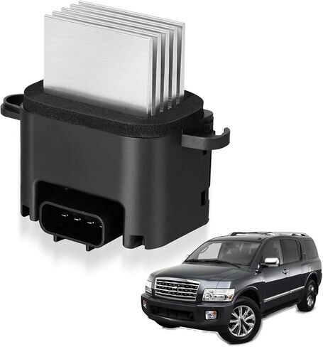 مقاوم محرك المنفاخ متوافق مع إنفينيتي QX56، نيسان أرمادا فرونتير باثفايندر تيتان، سوزوكي خط الاستواء، وحدة التحكم في سرعة مروحة HVAC، استبدال 27151ZW00A in Kuwait