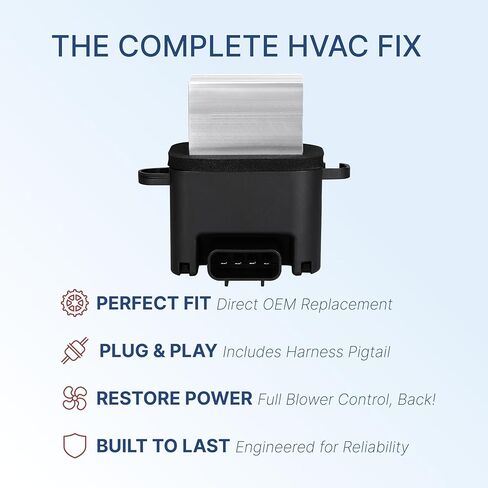 مقاوم محرك المنفاخ متوافق مع إنفينيتي QX56، نيسان أرمادا فرونتير باثفايندر تيتان، سوزوكي خط الاستواء، وحدة التحكم في سرعة مروحة HVAC، استبدال 27151ZW00A in Kuwait