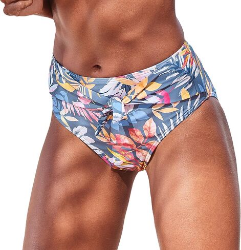 LASCANA Women's High Waist Floral Bikini Bottom in Saudi Arabia