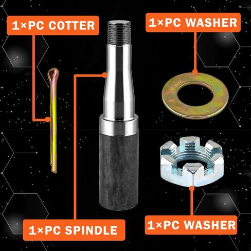 محور دوران المقطورة رقم 84 EZ Lube Spindle لمحور مقطورة مستدير 3500 رطل 1-3/4" in Kuwait