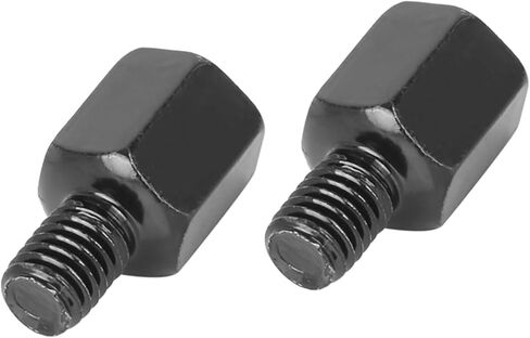 2pcs 8mm RH to 8mm RH Black Motorcycle Rearview Mirrors Adapter Bolt Screw Item Replacement in Saudi Arabia